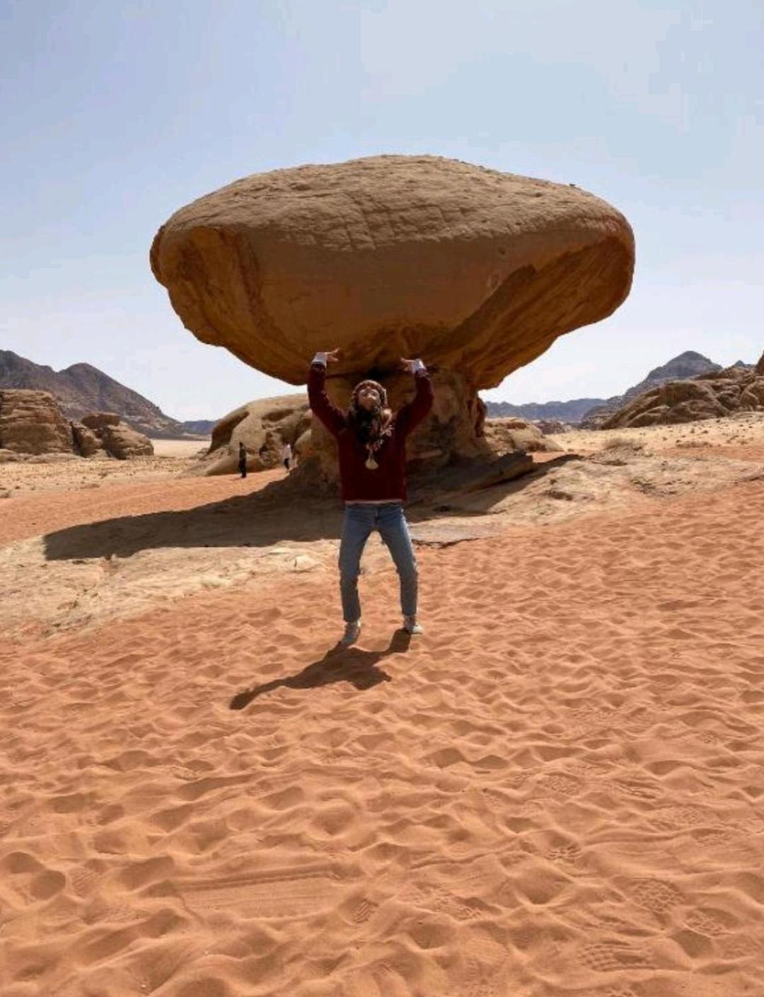 Bed and Breakfast Titanic Camp Wadi Rum Exterior foto